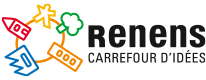 Logo de la ville de Renens avec slogan "carrefour d'idées"